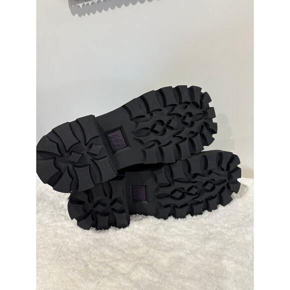 NWOB eytys Michigan Cow Leather Lace-Up Combat Work Boots Black Unisex M8.5/W10 - Picture 9 of 9